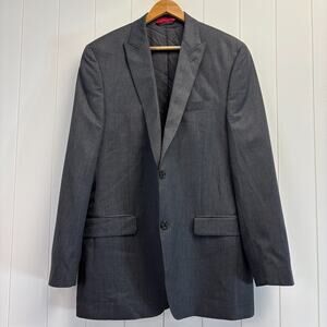 ALFANI Men's Slim Fit Charcoal Wool Corpcore Suit Jacket‎ Size 42R Office Career